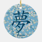 Japanischer Traum Keramik Ornament (Hinten)