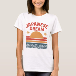 Japanischer TraumT - Shirt   Retro-Vintag aufsteig