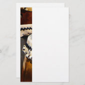 Japanischer Trommler Briefpapier (Vorne/Hinten)