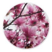 Japanischer Tulip Floral Keramik Knob Keramikknauf (Vorderseite)