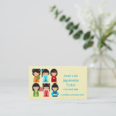 Japanischer Tutor Visitenkarte (Stehend Vorderseite)