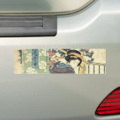 japanischer ukiyo-e-garten traditioneller kimono g autoaufkleber (Auf Auto)