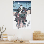 Japanischer Ukiyo-e Winter Kabuki Schauspieler von Poster (Küche)