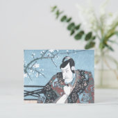 Japanischer Ukiyo-e Winter Kabuki Schauspieler von Postkarte (Stehend Vorderseite)