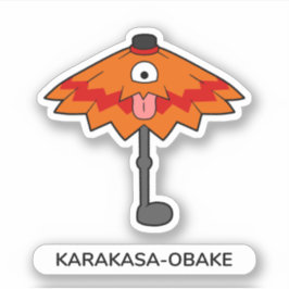 Japanischer Umbrella Ghost Karakasa-obake- Fun Yok Aufkleber
