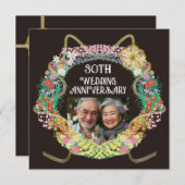 Japanischer und asiatischer Blume-Ring mit Mizuhik Dankeskarte (Vorne/Hinten)