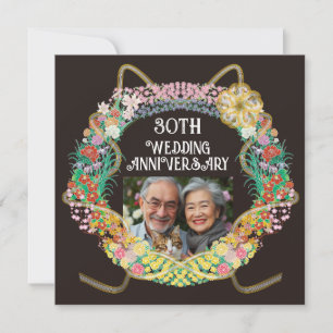 Japanischer und asiatischer Blume-Ring mit Mizuhik Dankeskarte