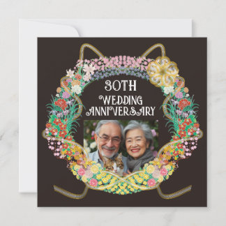 Japanischer und asiatischer Blume-Ring mit Mizuhik Dankeskarte