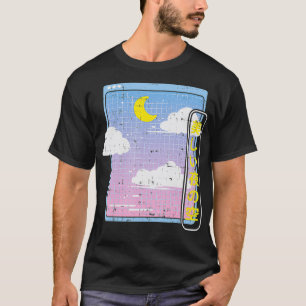 Japanischer Vaporwave Moon Niedlich Pastell Goth S T-Shirt