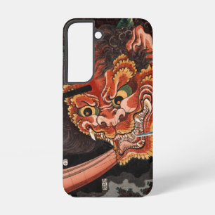 Japanischer Vintage-Holzschnitt Oni-König Shutendo Samsung Galaxy Hülle