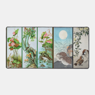 Japanischer Vogel Art Desk Mat Mouse Pad Schreibtischunterlage