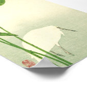 Japanischer Vogel aus dem 19. Jahrhundert Poster (Ecke)