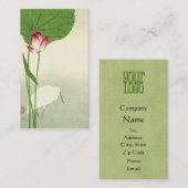 Japanischer Vogel des 19. Jahrhunderts Visitenkarte (Vorne/Hinten)