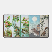 Japanischer Vogel Kunst Schreibtischunterlage Maus