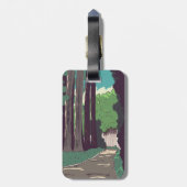 Japanischer Wald Gepäckanhänger (Rückseite vertikal)