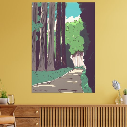 Japanischer Wald Leinwanddruck (Insitu (Wohnzimmer))