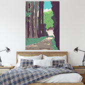 Japanischer Wald Leinwanddruck (Insitu (Schlafzimmer))
