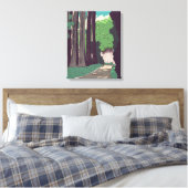 Japanischer Wald Leinwanddruck (Insitu (Schlafzimmer))