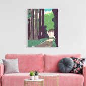 Japanischer Wald Leinwanddruck (Insitu (Wohnzimmer))
