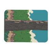 Japanischer Wald Magnet (Horizontal)