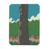 Japanischer Wald Magnet (Vertikal)