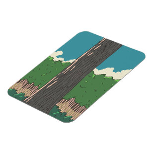 Japanischer Wald Magnet