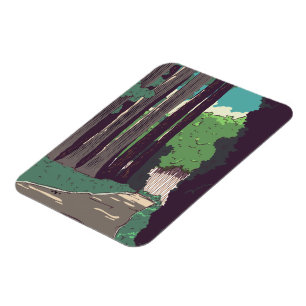 Japanischer Wald Magnet