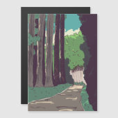 Japanischer Wald Magnetkarte (Vorne/Hinten)