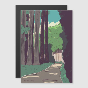 Japanischer Wald Magnetkarte
