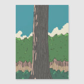 Japanischer Wald Magnetkarte (Vorderseite)