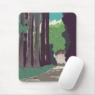 Japanischer Wald Mousepad