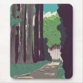 Japanischer Wald Mousepad (Vorne)