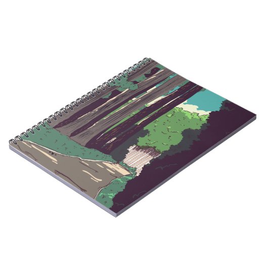 Japanischer Wald Notizblock (Linke Seite)