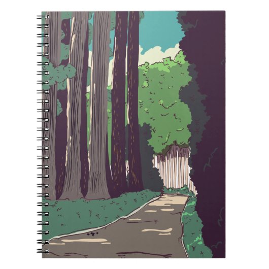 Japanischer Wald Notizblock (Vorderseite)