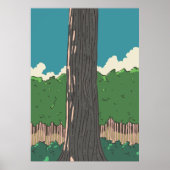 Japanischer Wald Poster (Vorne)