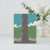 Japanischer Wald Postkarte (Stehend Vorderseite)