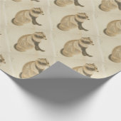 Japanischer Waschbär Geschenkpapier (Ecke)
