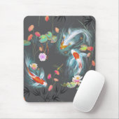 Japanischer Wassergarten Charcoal Mouse Pad Mousepad (Mit Mouse)
