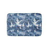Japanischer Wassergarten in einem blauen weißen Po Badematte (Vorderseite)