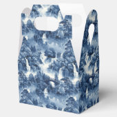 Japanischer Wassergarten in einem blauen weißen Po Geschenkschachtel (Geöffnet)