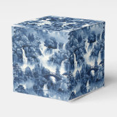 Japanischer Wassergarten in einem blauen weißen Po Geschenkschachtel (Vorderseite)