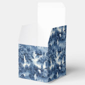 Japanischer Wassergarten in einem blauen weißen Po Geschenkschachtel (Geöffnet)