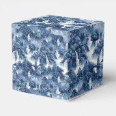 Japanischer Wassergarten in einem blauen weißen Po Geschenkschachtel (Rückseite)