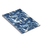 Japanischer Wassergarten in einem blauen weißen Po Notizblock (Rechte Seite)