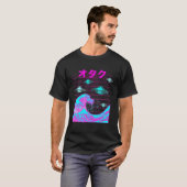 Japanischer Wave Retro Ufo Vaporwave Otaku Synthwa T-Shirt (Vorne ganz)