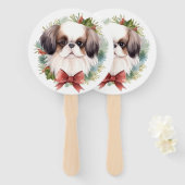 Japanischer Weihnachtsmann Weihnachtsmann Fächer (Vorne und Hinten)