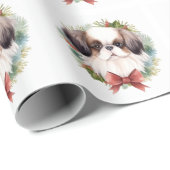 Japanischer Weihnachtsmann Weihnachtsmann Geschenkpapier (Rolleneckpunkt)