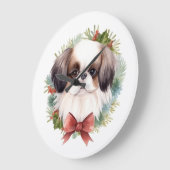 Japanischer Weihnachtsmann Weihnachtsmann Große Wanduhr (Winkel)