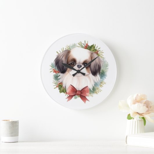 Japanischer Weihnachtsmann Weihnachtsmann Große Wanduhr (Zuhause)