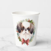 Japanischer Weihnachtsmann Weihnachtsmann Pappbecher (Rückseite)